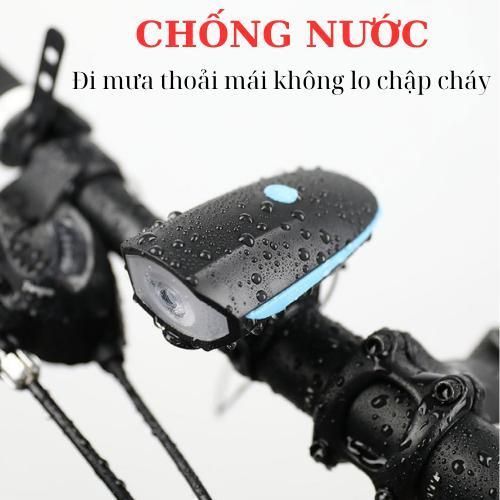 Bộ Đèn + Còi Xe Đạp Có Dây Sạc Đạp Xe Đạp  Xe Đạp Gắn Xe Đạp Gắn Xe Đạp Led Sports Fixed Gear TVU