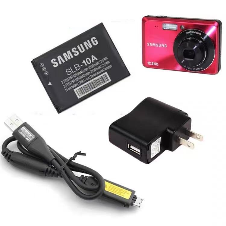 Thích hợp cho pin máy ảnh kỹ thuật số Samsung PL50 PL51 PL55 PL60 ES55 + Bộ sạc + Cáp dữ liệu