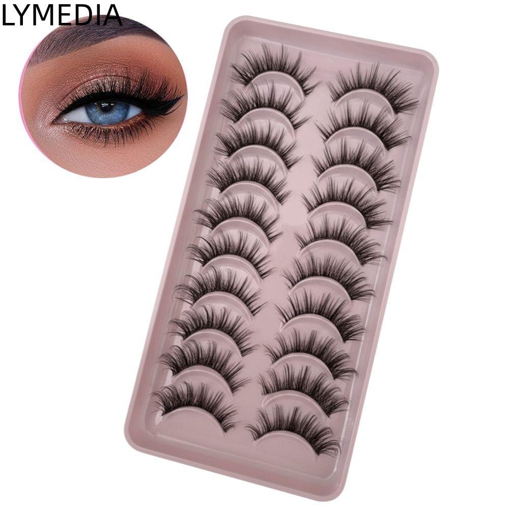 LYMEDIA Lông Mi Giả, Lông Mi Giả Chồn Nối Mi, Lông Mi Lông Tơ Tự Nhiên Dài Cho Nữ Làm Đẹp