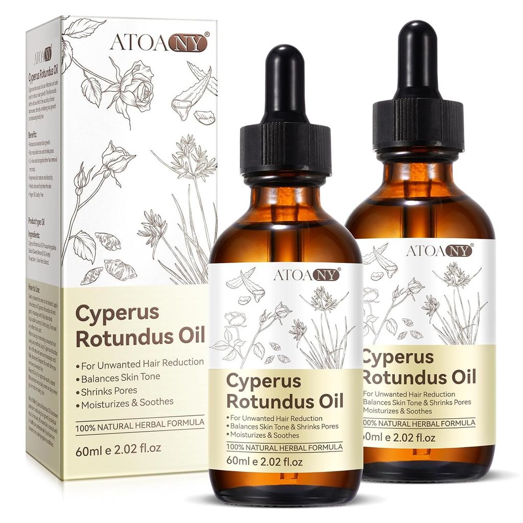 Dầu Rotundus Cyperos để tẩy lông, Dầu cỏ hạt Rotundus Síp để giảm sự phát triển tóc cơ thể, dưỡng ẩm