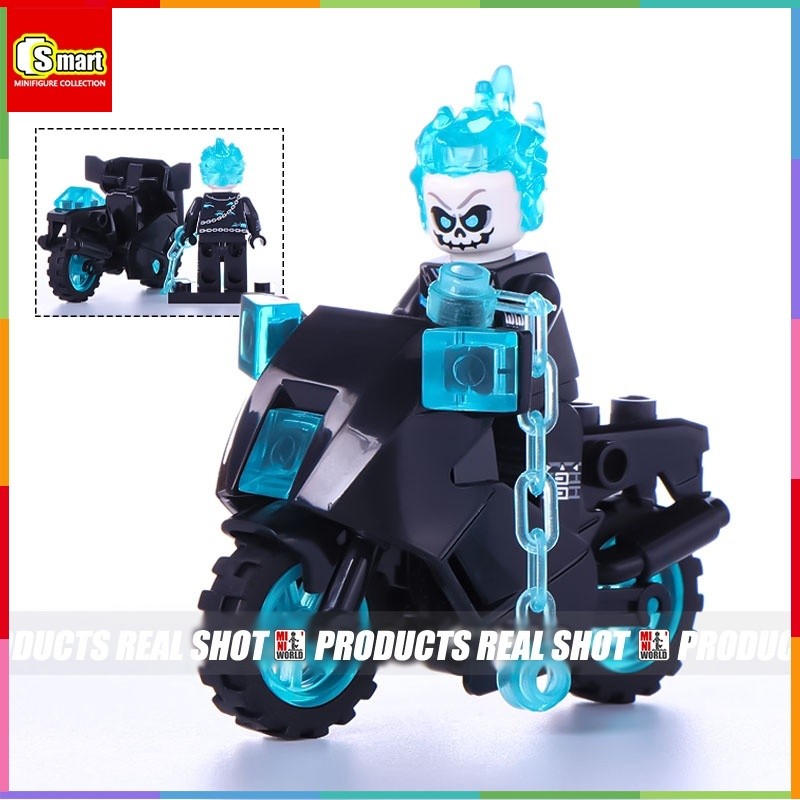 Ghost Rider Minifigures Marvel Ghost Panther Red Hood Khối xây dựng Các nhân vật nhỏ KF6120