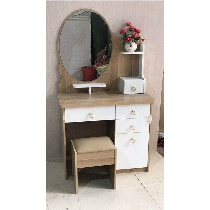 Bàn trang điểm gỗ công nghiệp dài 80cm giá gốc