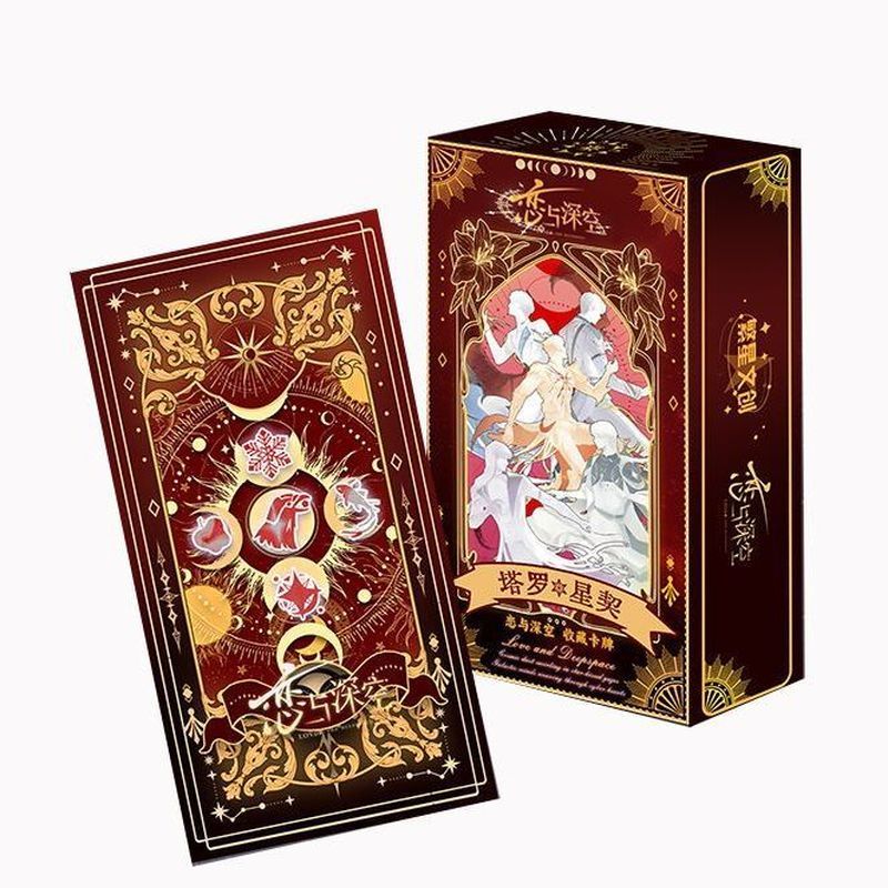 Love and Deepspace Tarot Star Pact Series Fanmade Blind Box Collectible Cards, Dập lá đá quý, Phiên 