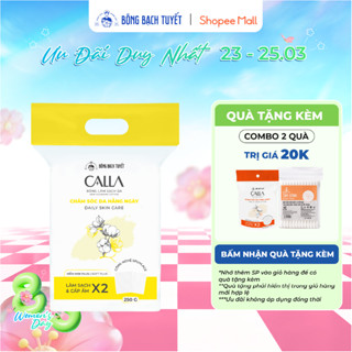 Bông tẩy trang làm sạch da Bông Bạch Tuyết Calla mềm mịn (250gr/túi)
