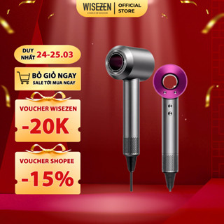 Máy Sấy Tóc Ion âm Wisezen 2 Chiều Nóng Lạnh Cao Cấp Công Suất Có Ion âm 3 Cấp độ Gió 3 Cấp độ Nhiệt Bảo Hành 12 Tháng