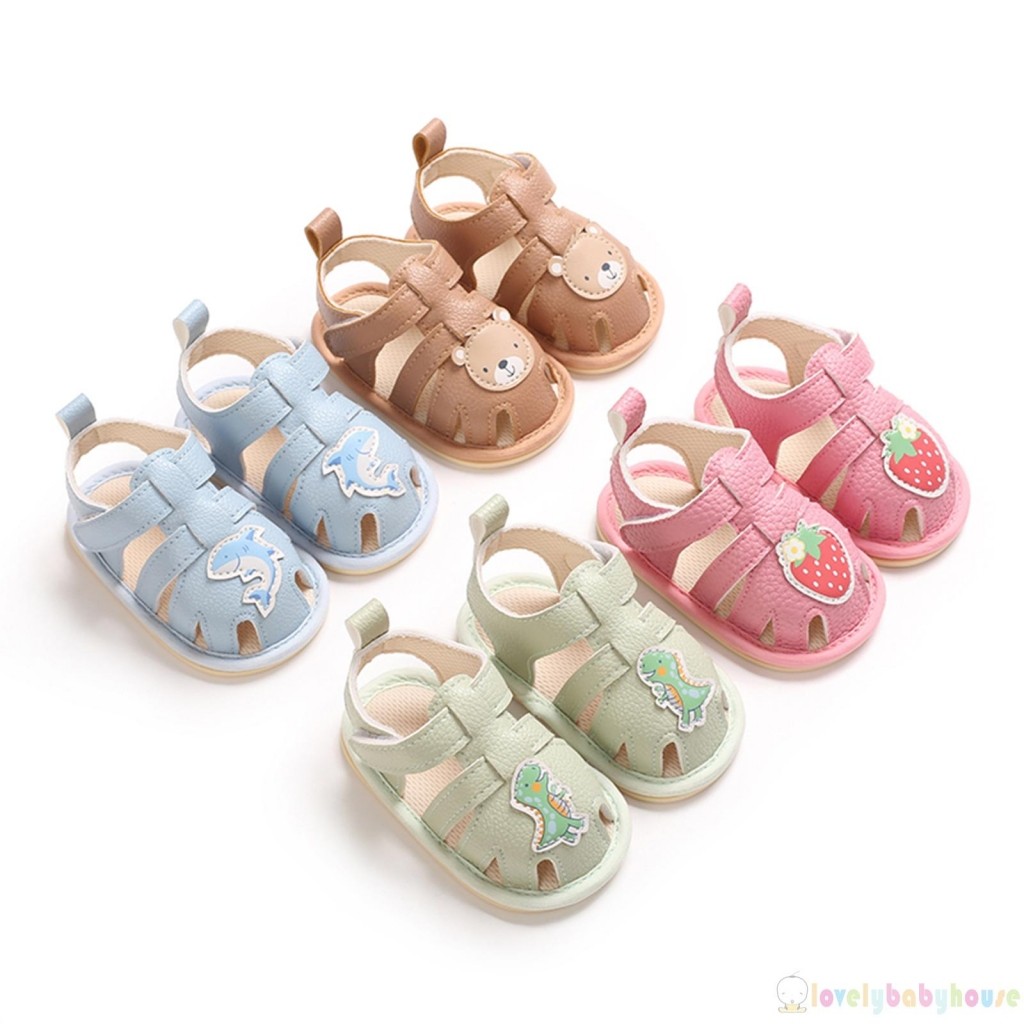 LBH-Baby Animal Da PU chống trượt Sandal mùa hè rỗng cho hàng ngày