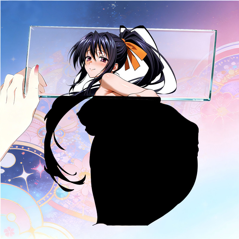 EARLFAMILY Himejima Akeno Anime Dán Dễ Thương Vinyl Máy Tính Chủ Tấm Che Nắng Decal Chống Trầy Xước 