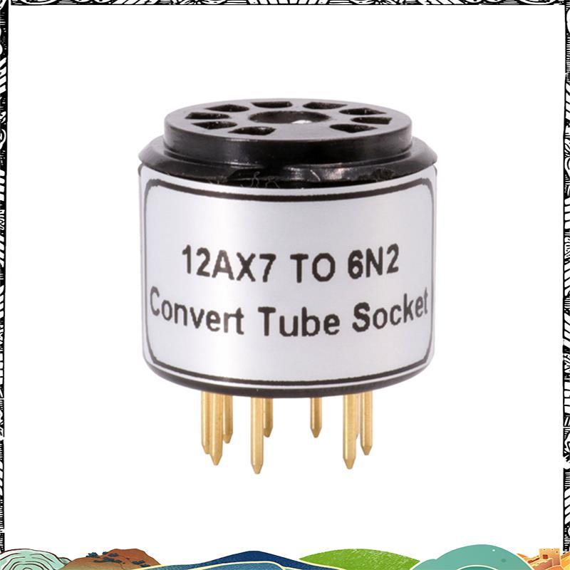 1 Ống Ổ Cắm Adapter ECC83 12AX7 Đến 6N2 6N1 6N6 Bộ Chuyển Đổi Vintage Âm Thanh DIY hsihiipaiwi