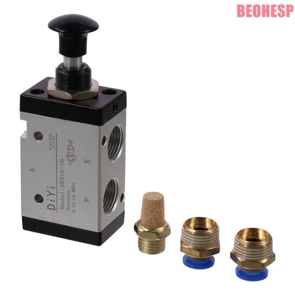 Van điện từ BEOHESP, Vị trí 3 chiều 2 3R210-08, Van khí thủ công Điều khiển bằng tay Air Hand Khí né