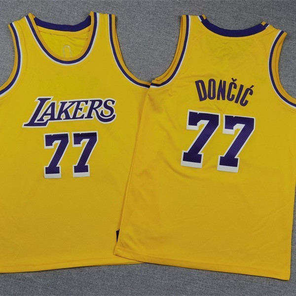 Lakers Jersey màu vàng size trẻ em, Số 77