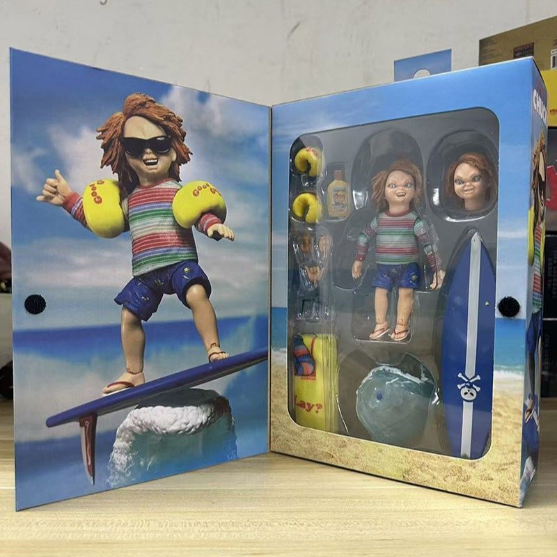 Phiên Bản Chất Lượng Cao Phong Cách Mới NECA SDCC Ma Bé Trở Lại Linh Hồn Lướt Sóng Chucky Đi Biển Ch