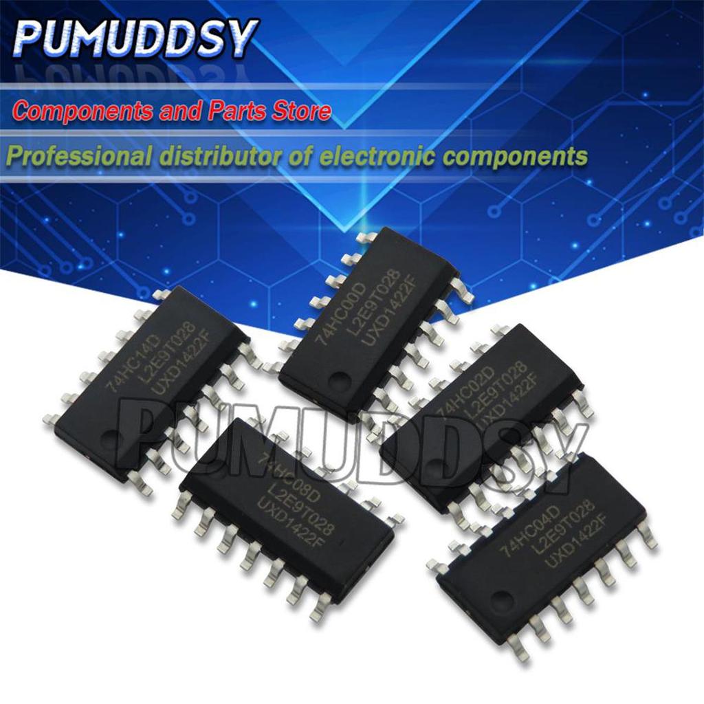 10 CHIẾC 74HC14D 74HC14 SOP SOP-14 74HC00D 74HC00 74HC02D 74HC04 74HC08D 74HC08D 74HC08 74HC27D 74HC