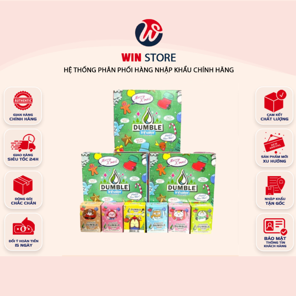 [COMBO 5] Ống Hít Thảo Dược Thông Mũi 2 Đầu Double Inhaler Dumble Inhaler Thái Lan