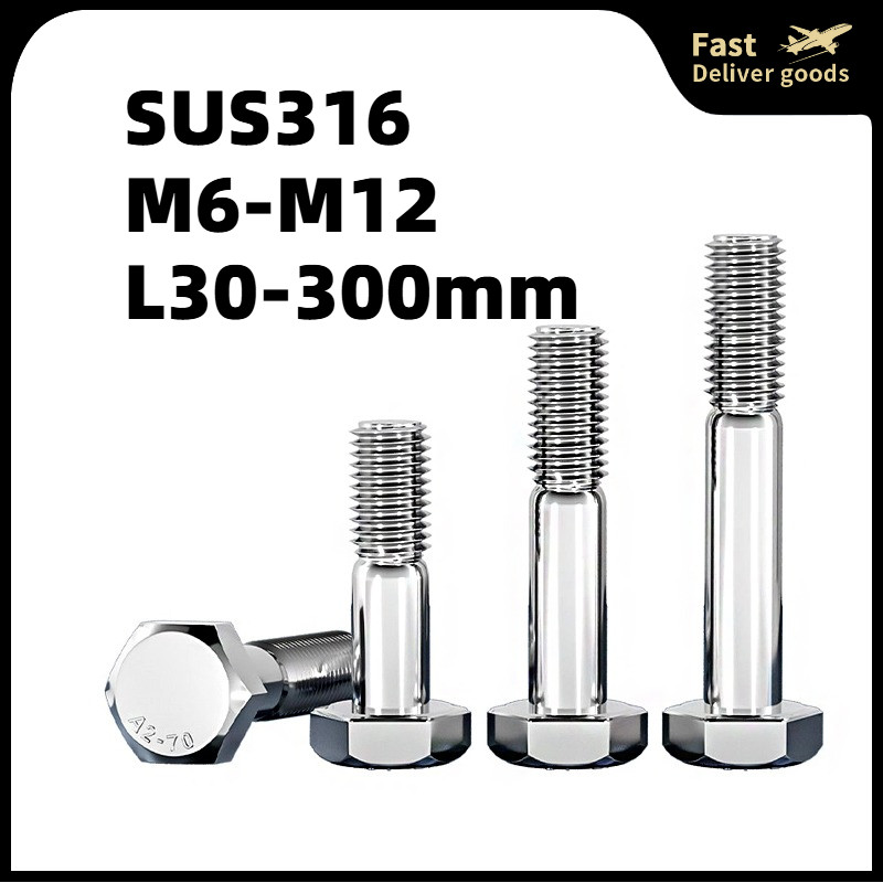 V316thép không gỉ nửa răng mở rộng bên ngoài hex vít stud  M6 / M8 / M10 / M12 /Phillips Hex Head Bo