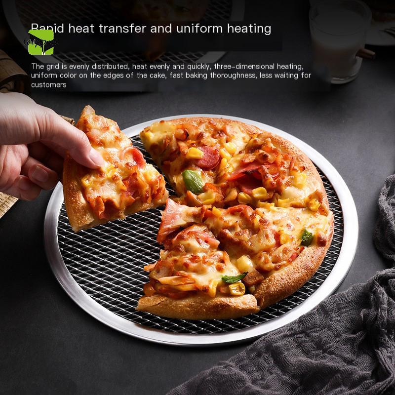 Tooppnn 8-13 inch tái sử dụng không dính bánh pizza Màn hình Pan Hợp kim nhôm Net bakeware mới