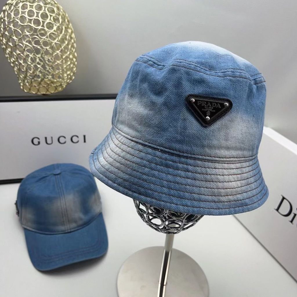 Mũ xô PRADA1987 Mũ che nắng cao bồi Mũ che nắng