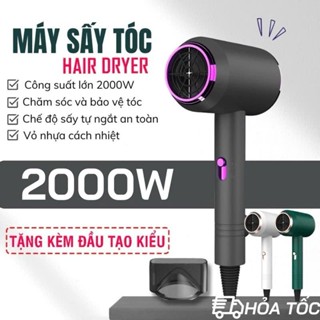 Máy Sấy Tóc Mini Công Suất Lớn Tạo Kiểu Với 2 Chiều Nóng Lạnh, Máy Sấy Phạm Thoại Có Ánh Sáng Tím