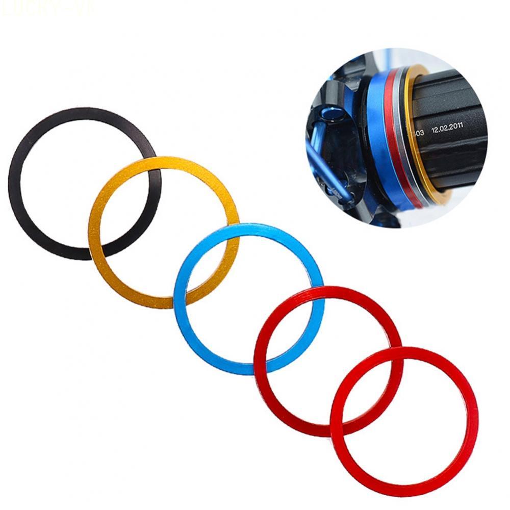 Bike Axis Washers Part 1-3mm 5pcs Accessories Aluminium Alloy Bicycle Bottom CNC
