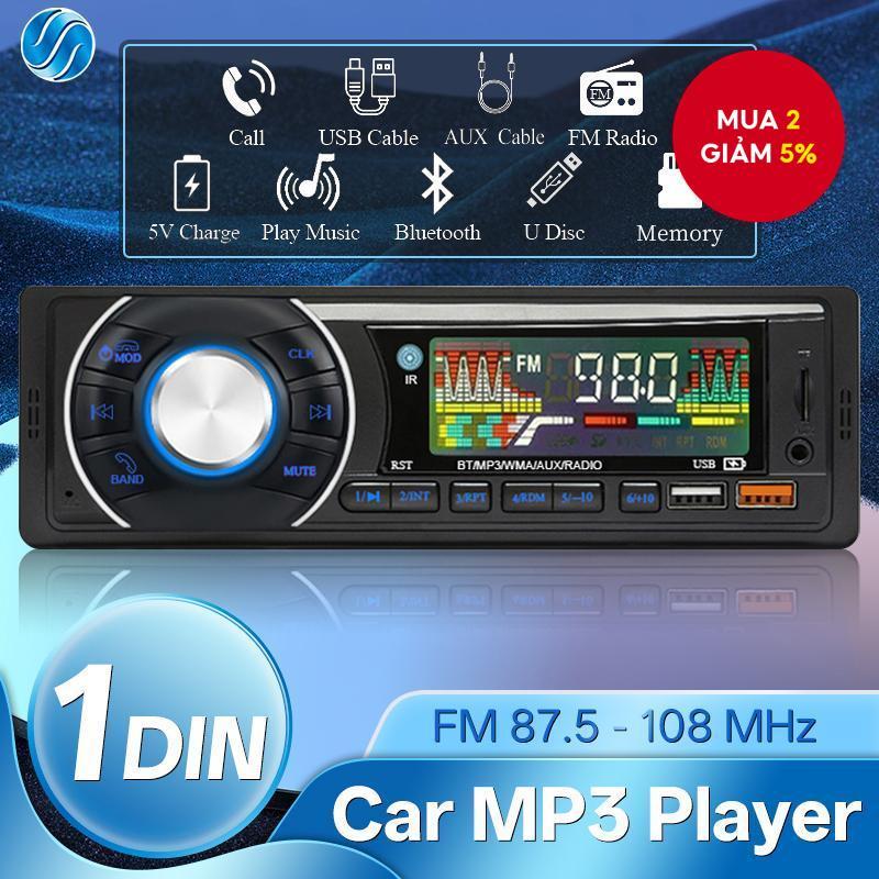 1 Din 12V Radio Xe Hơi Stereo Với FM Bluetooth Đa Chức Năng MP3 Player Cho Xe MP3 Player