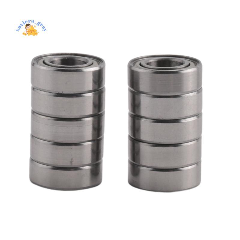 10 chiếc Vòng bi xuyên tâm bằng kim loại kín bằng kim loại thu nhỏ, MR126 ZZ 6 X 12 X 4MM