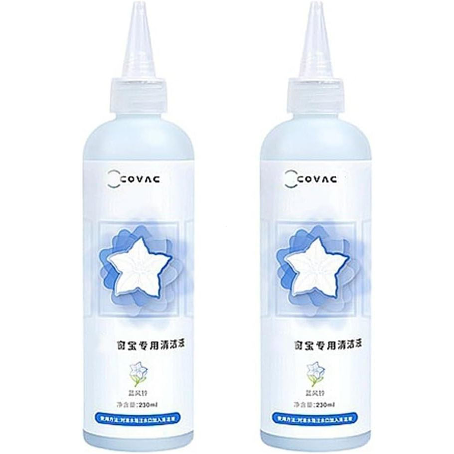 2 x 230ml Robot làm sạch cửa sổ Dung dịch làm sạch bề mặt bằng chất lỏng-Tương thích với ECOVACS Win