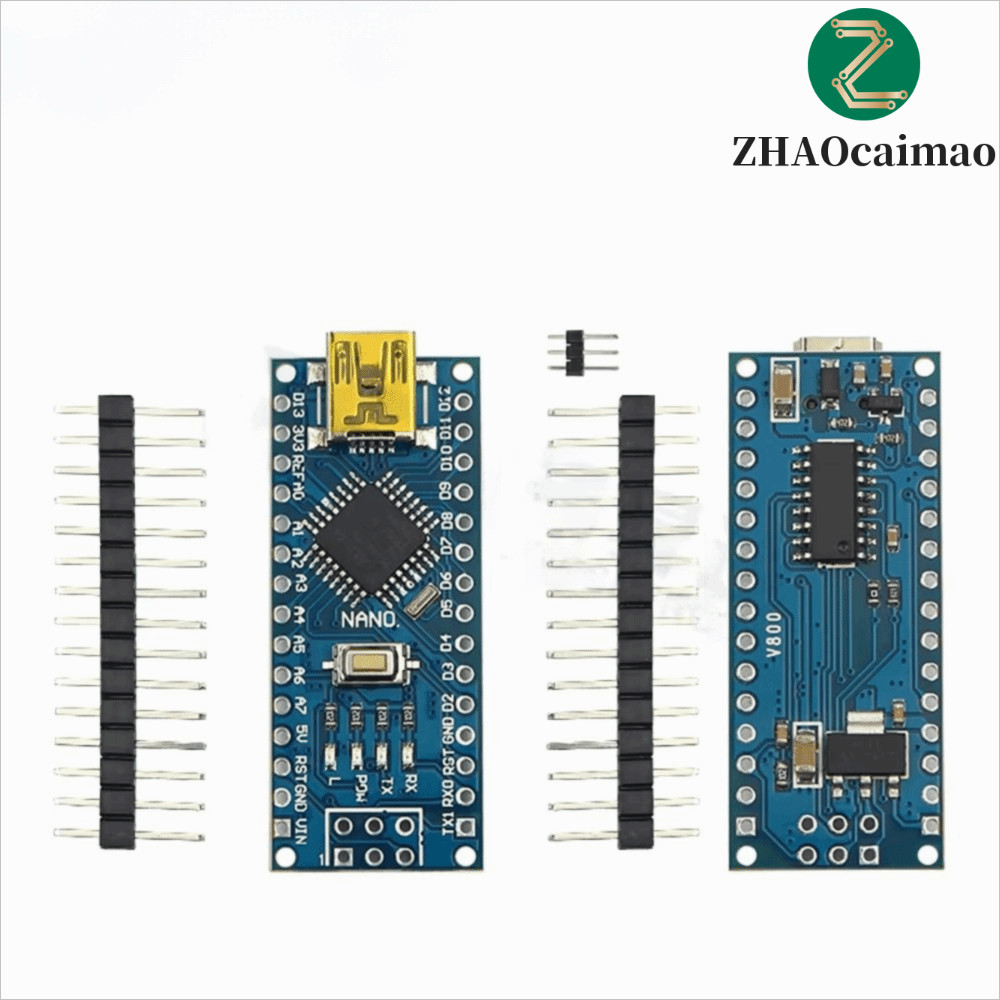Bộ điều khiển ZHAOCAIMAO Nano 3.0, CH340 Micro USB Arduino Tương thích, Tương thích Mini USB Type-C 