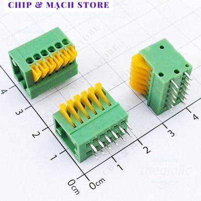 [2 Cái]- KF141-2.54-6-V Terminal Block 6 Tiếp Điểm Cắm Dây Dọc 2.54mm 150V 2A Chip & Mạch Store
