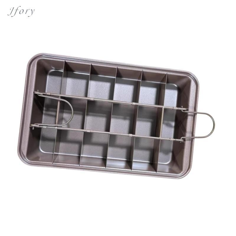 Brownie Pan Brownie Bánh Chảo Nướng Bánh Mì Chảo 18 Pre Lát Hình Chữ Nhật Chống Dính Brownie Khay Nư