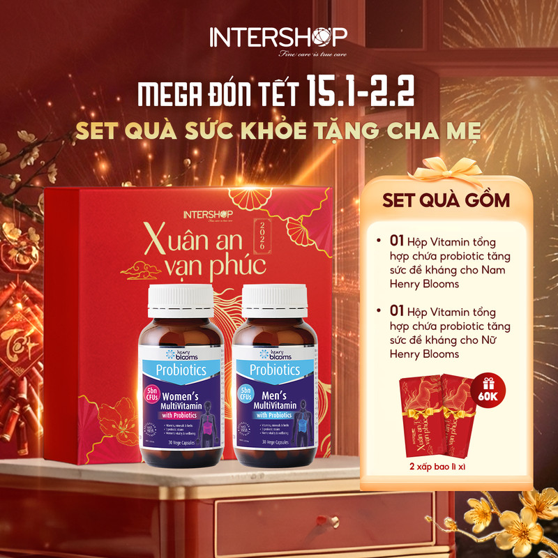 Set Quà Sức Khỏe Tết Tặng Cha Mẹ Henry Blooms HB0034