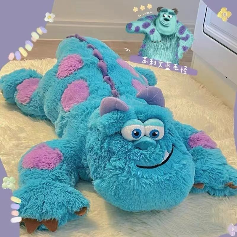 Monster Liwen Blue Cat Monster Doll Búp bê Búp bê dễ thương Chó con dễ thương Gối Đồ chơi sang trọng