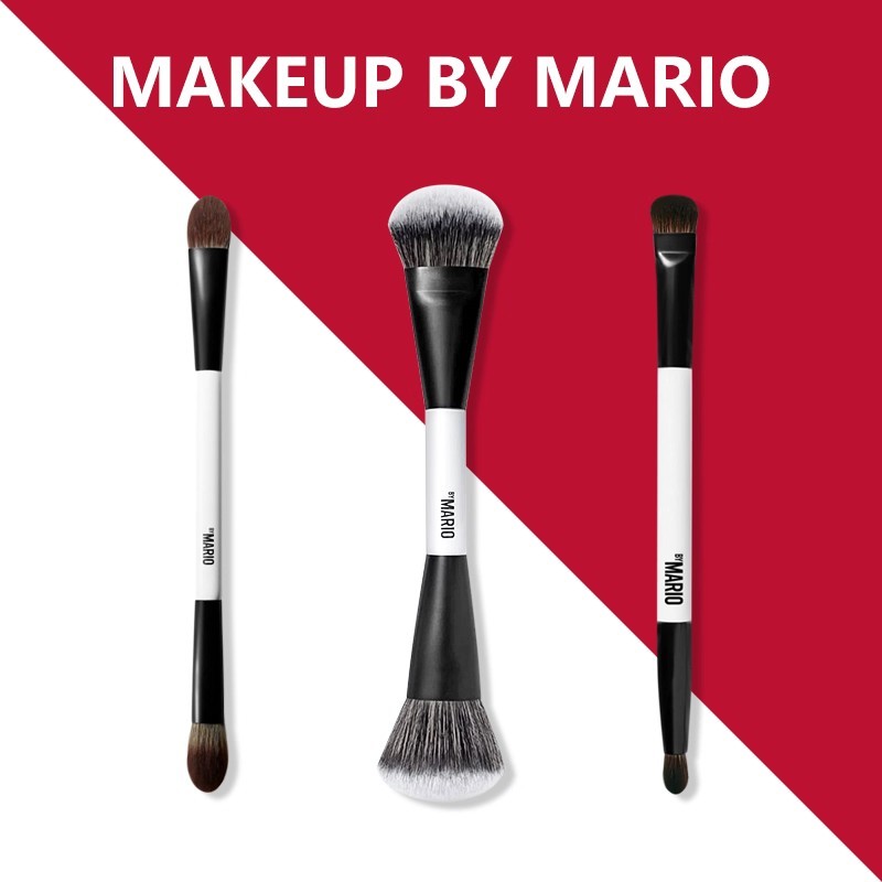 [Khuyến nghị kết hợp] Makeup by Mario Makeup Brush EF1 E6 F4 Double-Headed Blush Contouring Foundati
