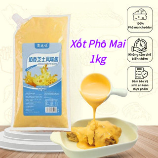 Xốt Phô Mai 1kg chấm gà rán đồ chiên , mì trộn , hải sản , đồ nướng 