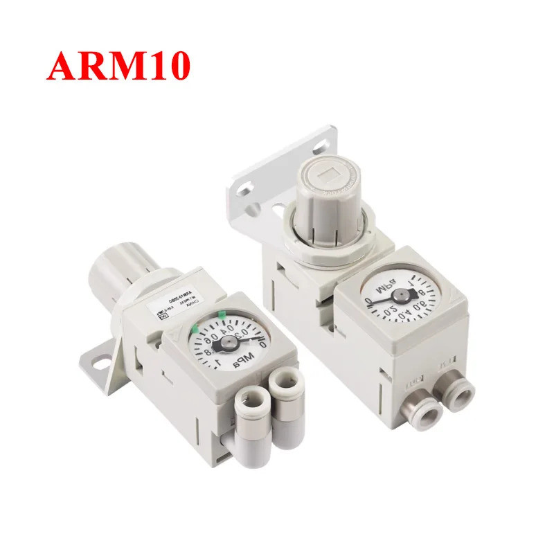 Van điều chỉnh áp suất thu nhỏ ARM10-10F2 Bộ điều chỉnh van giảm áp lắp ráp nhỏ bằng khí nén Y