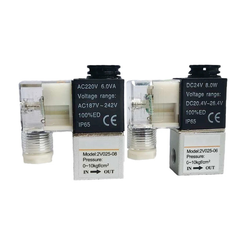 2v025-08 2V025-06 Van điện từ không khí thường đóng 12V 24V 110V 220V Van điều khiển Y