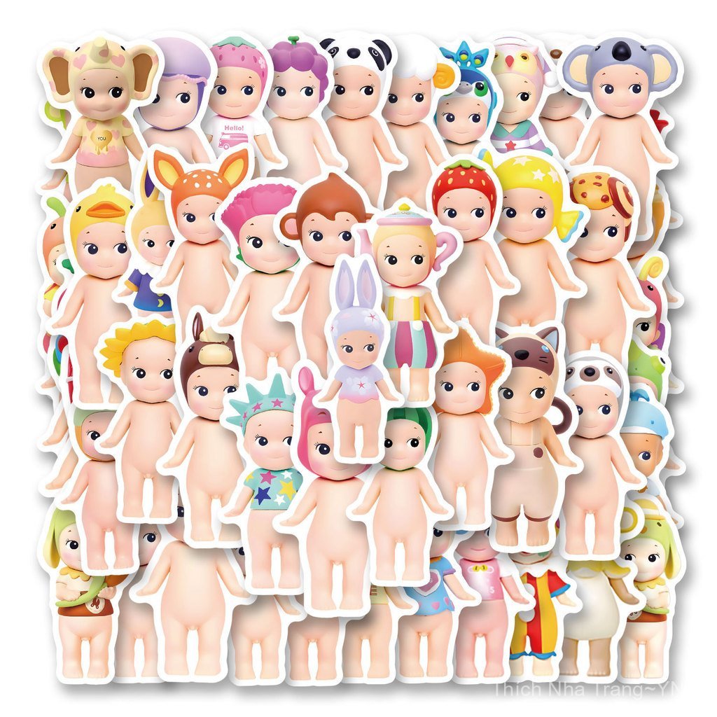 Bộ 50 Sonny Angle Sonny Angel Graffiti Dán Trang Trí Xe Tay Ga Notebook Chống Thấm Nước Dán IC0Q