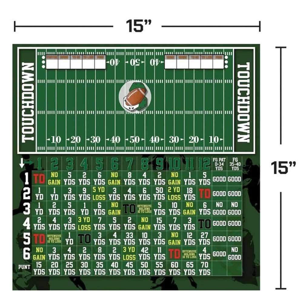 Football Dice Game Portable Football Dice Game Fun PVC Desktop Game