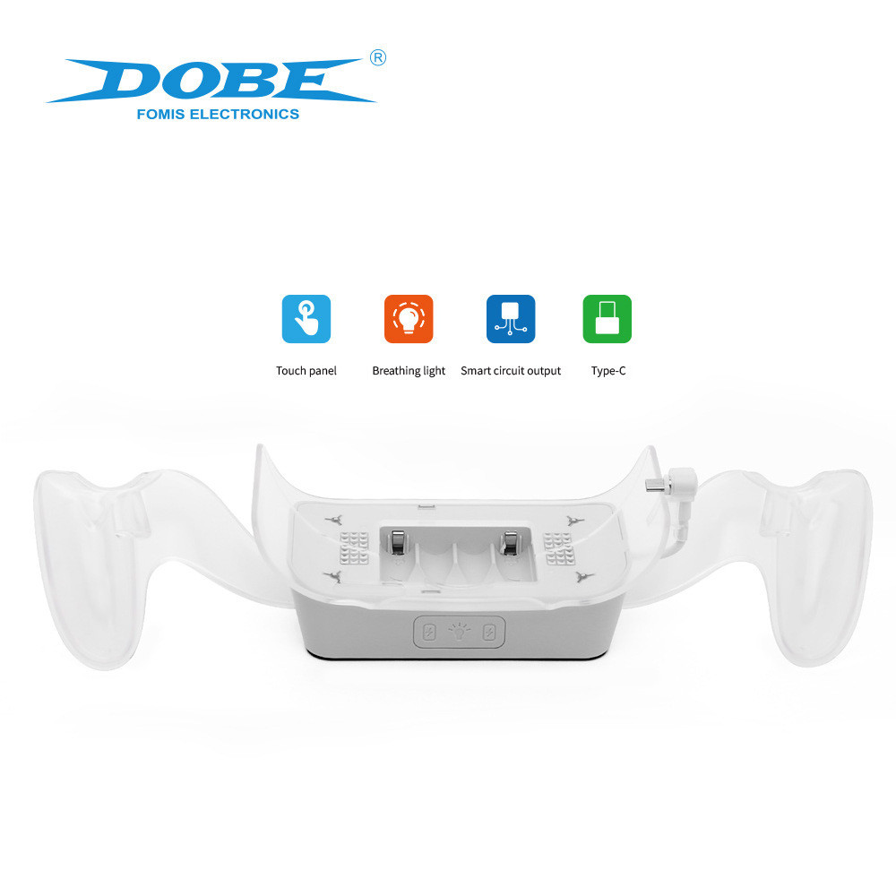 DOBE Oculus quest 2 VR Mũ bảo hiểm Đế sạc Oculus quesVR Đèn xanh Tay cầm Dock Sạc