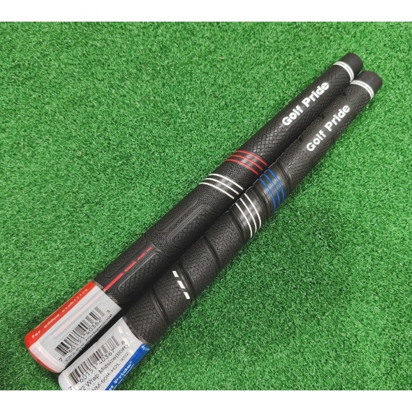 Golf Pride CP2 Wrap Grip - Cao su mềm, nhẫn nhấn đỏ/xanh, hấp thụ sốc, tăng cường thoải mái và kiểm 