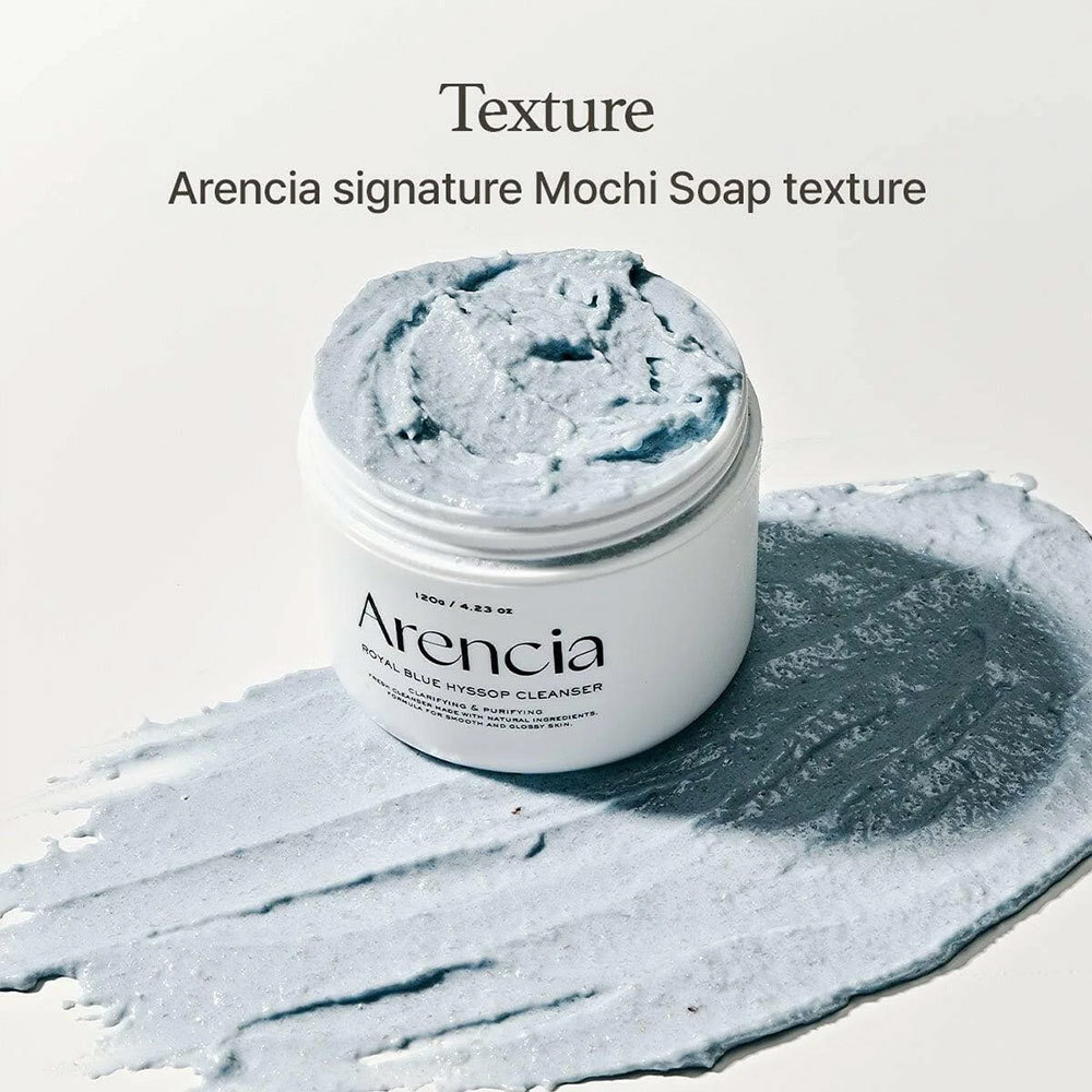 [Arencia] Fresh Blue Hyssop Rice Mochi Cleanser 120g