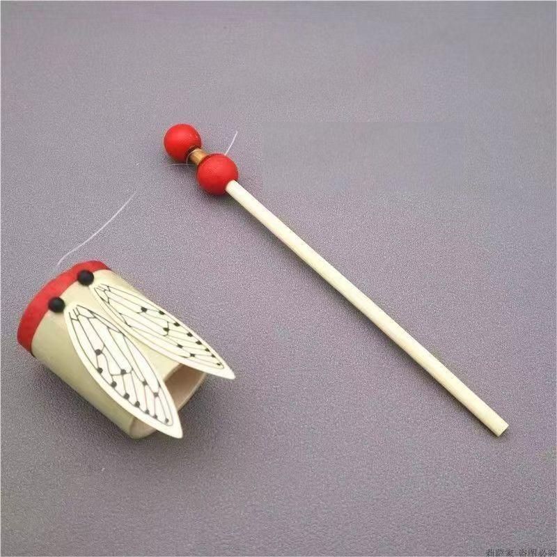 Bamboo Cicada Bamboo Cicada Sound Cicada Sound Children's Toy Gift Shaking Drum Kindergarten Science