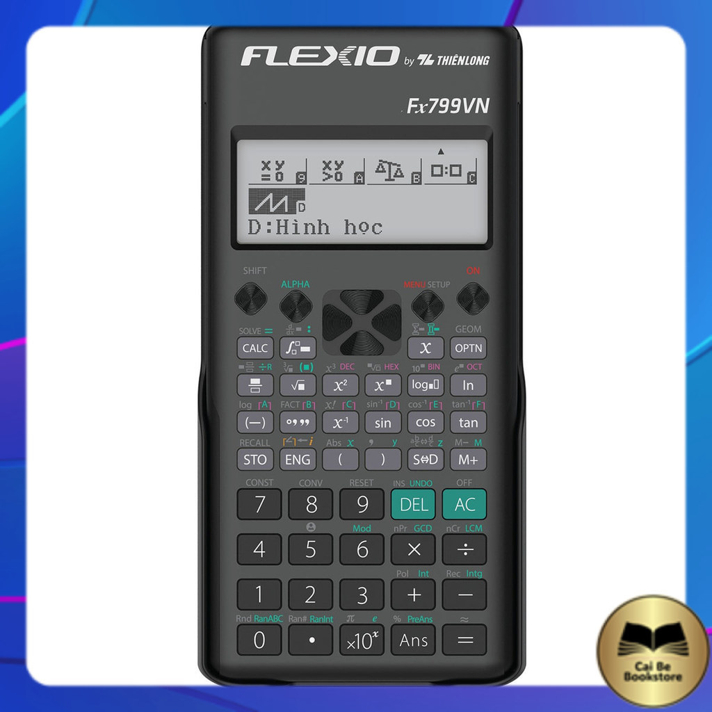 [Có VAT]  Máy tính khoa học Flexio - Thiên Long FX799VN -  Nhà Sách Cái Bè CH1