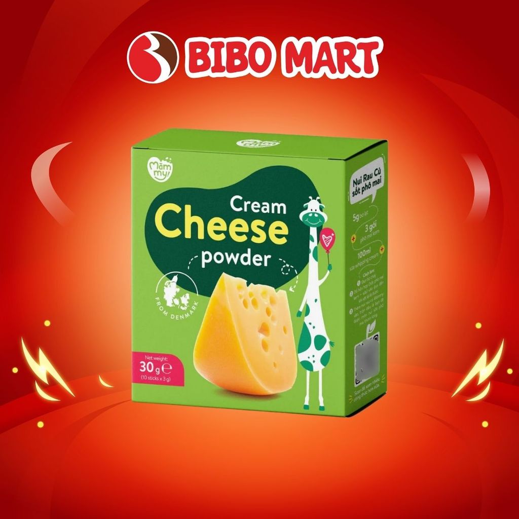 Bột Phomai Tách Muối Mămmy Ăn Dặm Cho Bé Bổ Sung Dinh Dưỡng Giúp Bé Phát Triển Toàn Diện 3gx10 ống - Bibomart