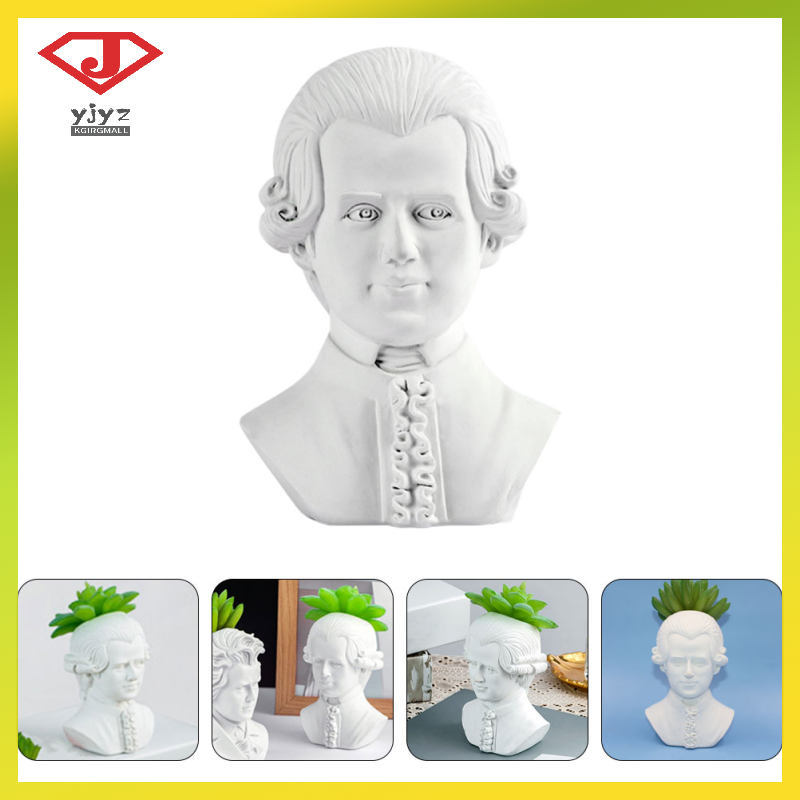 Nhựa Trắng Tượng Mozart Bình Hoa Trồng Cho Sang Trọng Trong Nhà Trung Tâm Nhân dân tệjingyouzhang