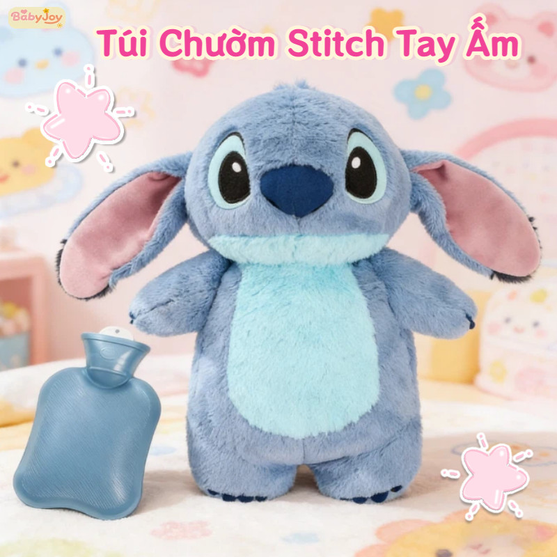 【BabyJoy】Túi Chườm Stitch Tay Ấm,Túi Chườm Ấm Bụng Đa Năng,Túi chườm bụng nóng giữ nhiệt giảm đau bụ