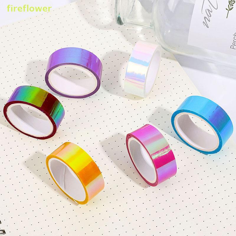 [fireflowerM] 500cm Holographic RG Prismatic Glitter Tape Hoops Sti Rhythmic Gymnastics Ring Trang t