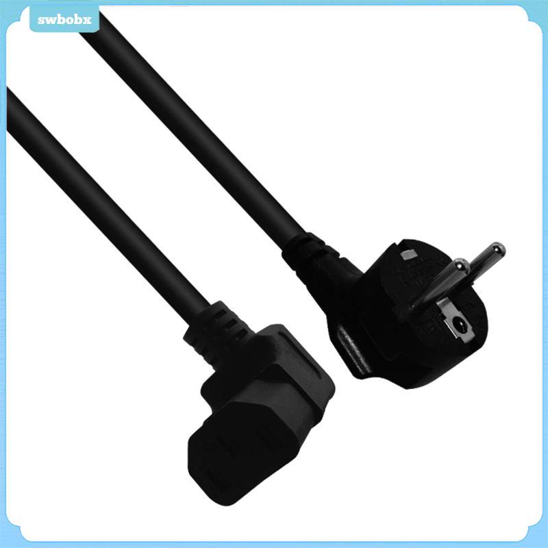 Lên Góc 100cm Đức Cắm Cắm Vào IEC C13 Dây Nối Dài Phụ Kiện Lắp Đặt Đơn Giản Dây Nguồn Thay Thế