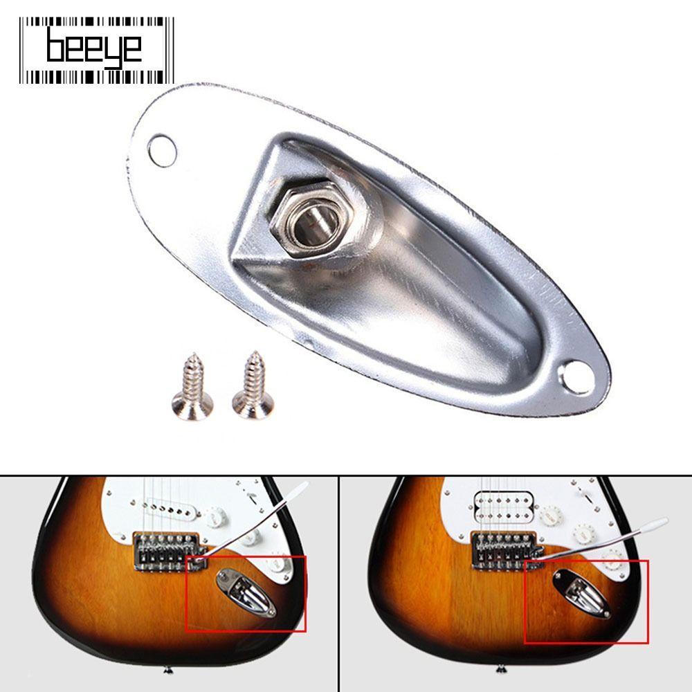 BEEYE Guitar Đầu Vào Jack, Jack Ổ Cắm Thuyền Hình Đàn Guitar Jack Đĩa, Đàn Guitar Điện Kim Loại 6,35