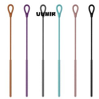 Bàn chải làm sạch ống hút uống UUMIR, Tiện ích nhà bếp Bàn chải làm sạch ống hút silicon dài, Bàn chải khoảng cách gia đình có thể tái sử dụng
