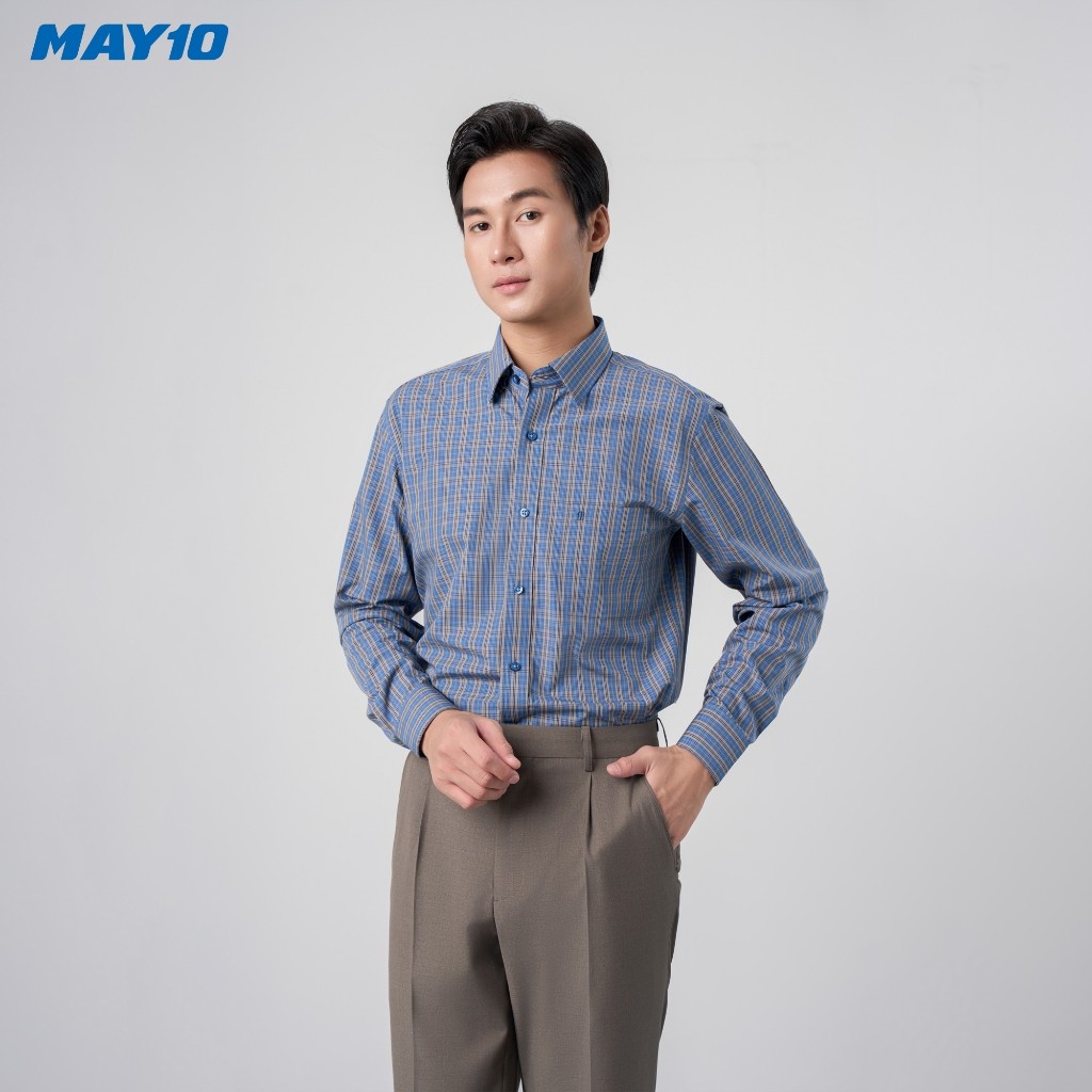 Áo Sơ mi nam dài tay May 10 form RegularFit mã 010125131 AK557