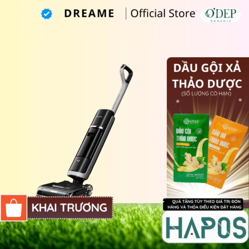 Máy hút bụi lau sàn khô ướt Dreame H15 Pro Heat 22000 Pa, nước nóng 85°C, tự giặt sấy  - HAPOS HOF
